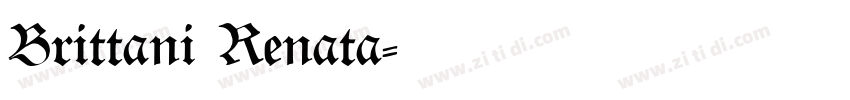 Brittani Renata字体转换